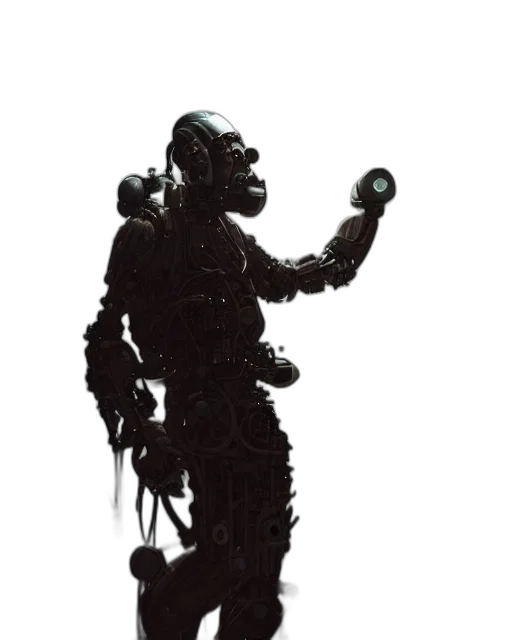 robot, staff, creature, animal transparent PNG cut-out