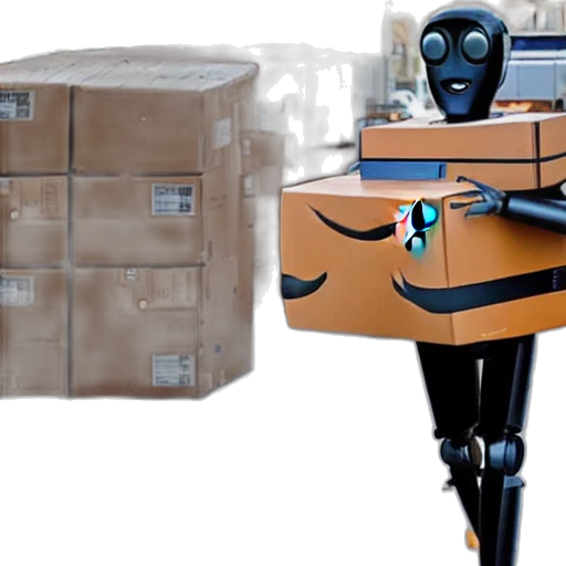 robot, furniture, concept art, 3d render transparent PNG cut-out