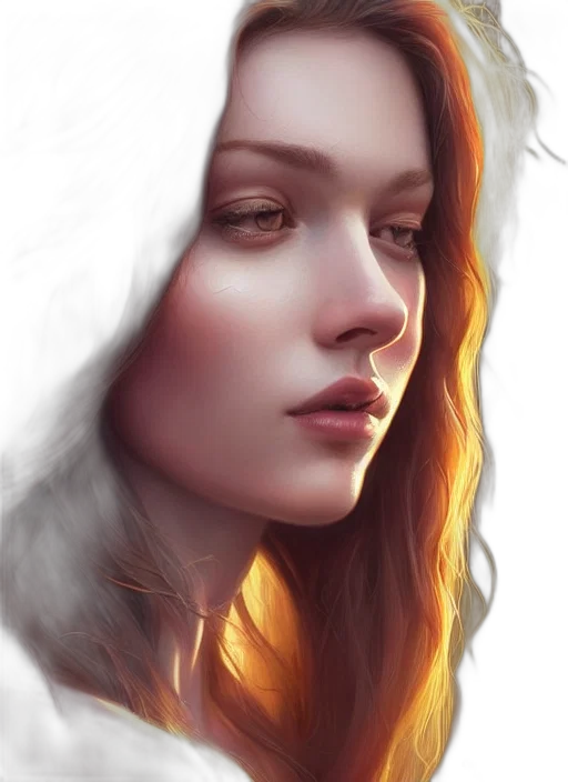 face, crown, hair, jewelry transparent PNG cut-out