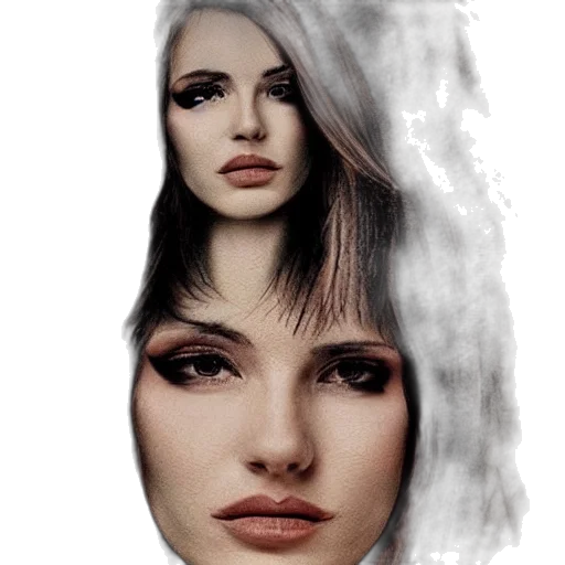 face, hair, mask, crown transparent PNG cut-out
