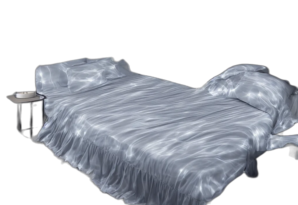 furniture, 3d render, photorealistic, curved, translucent, bedsheets, detailed, florida transparent PNG cut-out