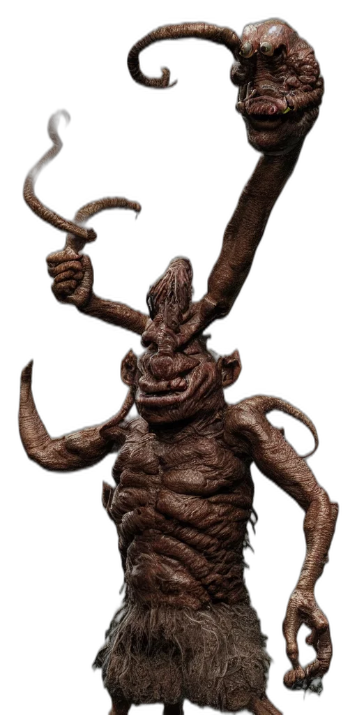 creature, staff, animal, mask transparent PNG cut-out