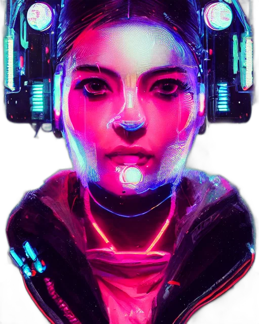 robot, face, mask, jacket transparent PNG cut-out