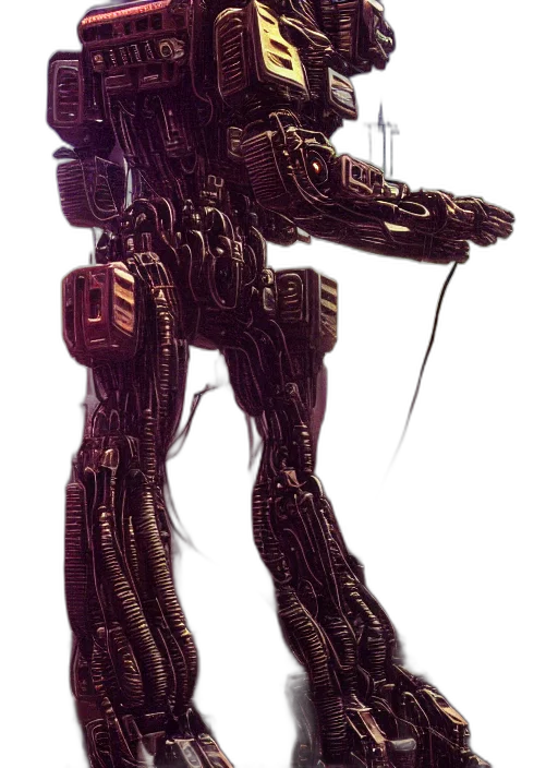 robot, weapon, staff, creature transparent PNG cut-out