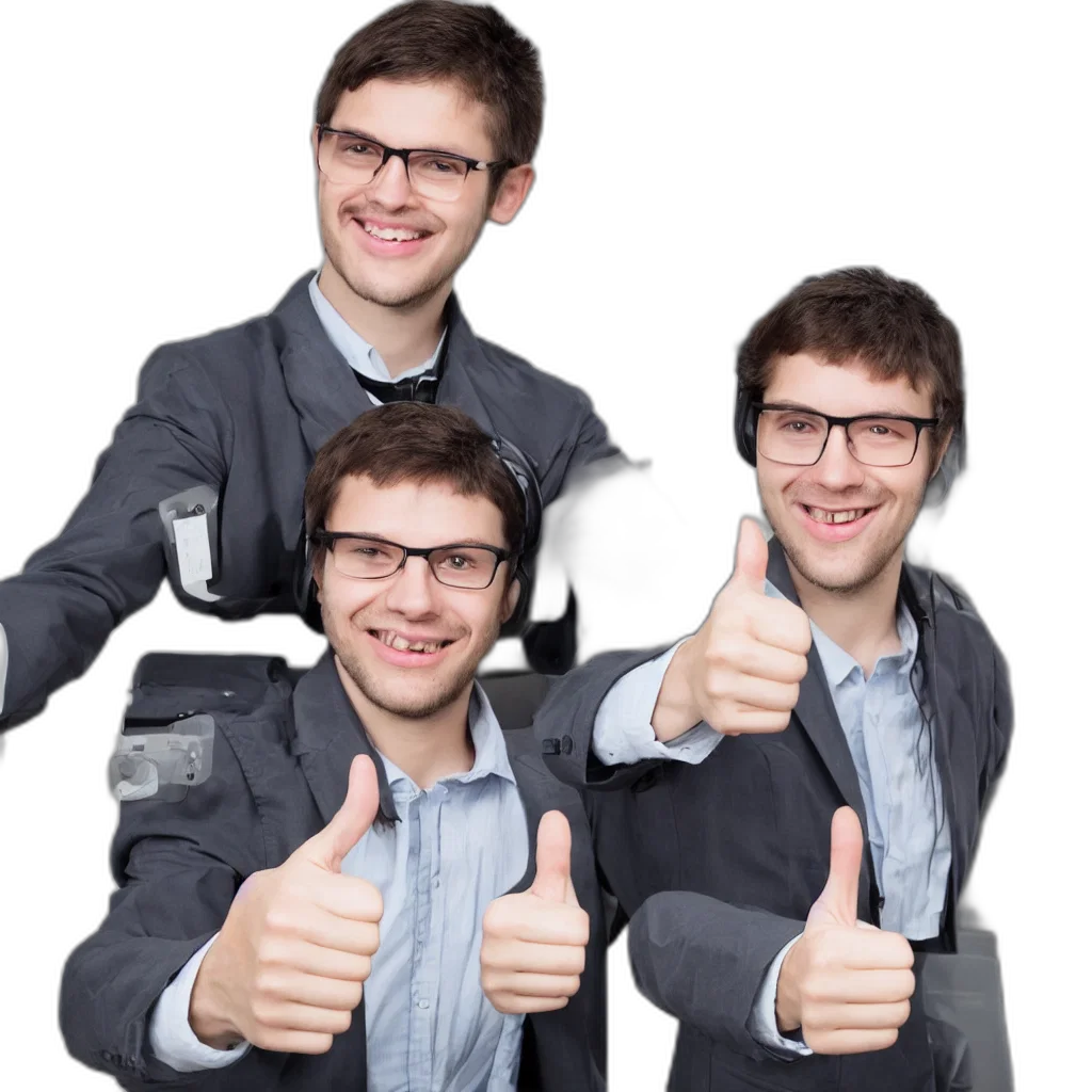 jacket, staff, face, robot transparent PNG cut-out