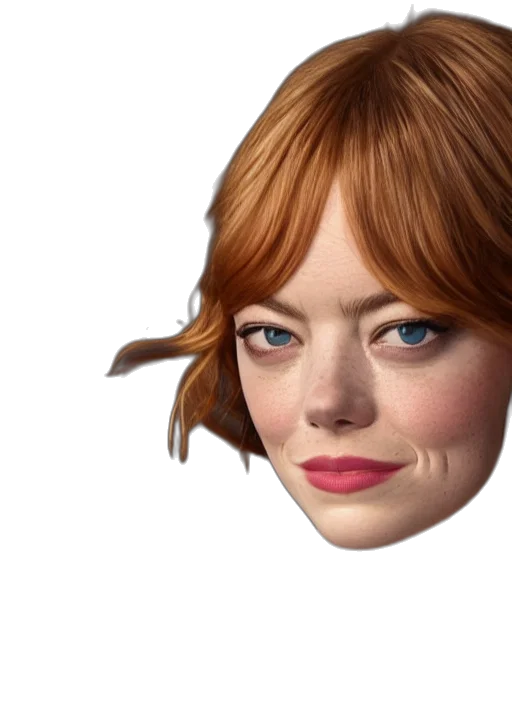 face, mask, hair, creature transparent PNG cut-out