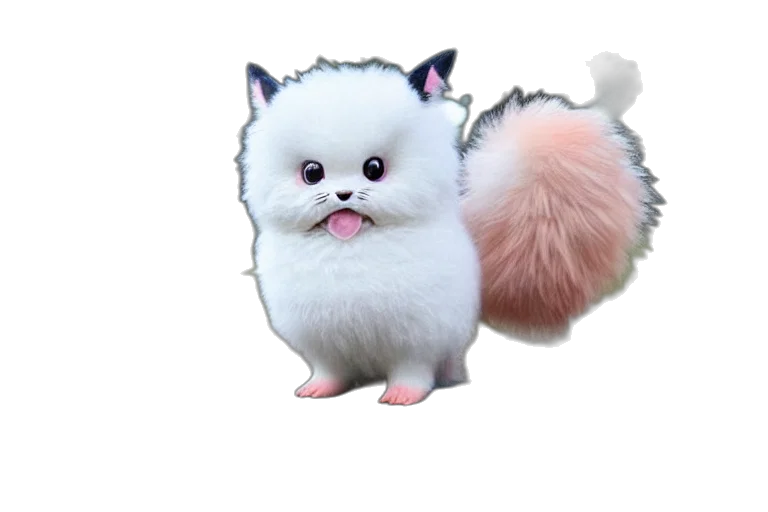 animal, creature, staff, hair, 3d render, concept art, photorealistic, pixel art transparent PNG cut-out