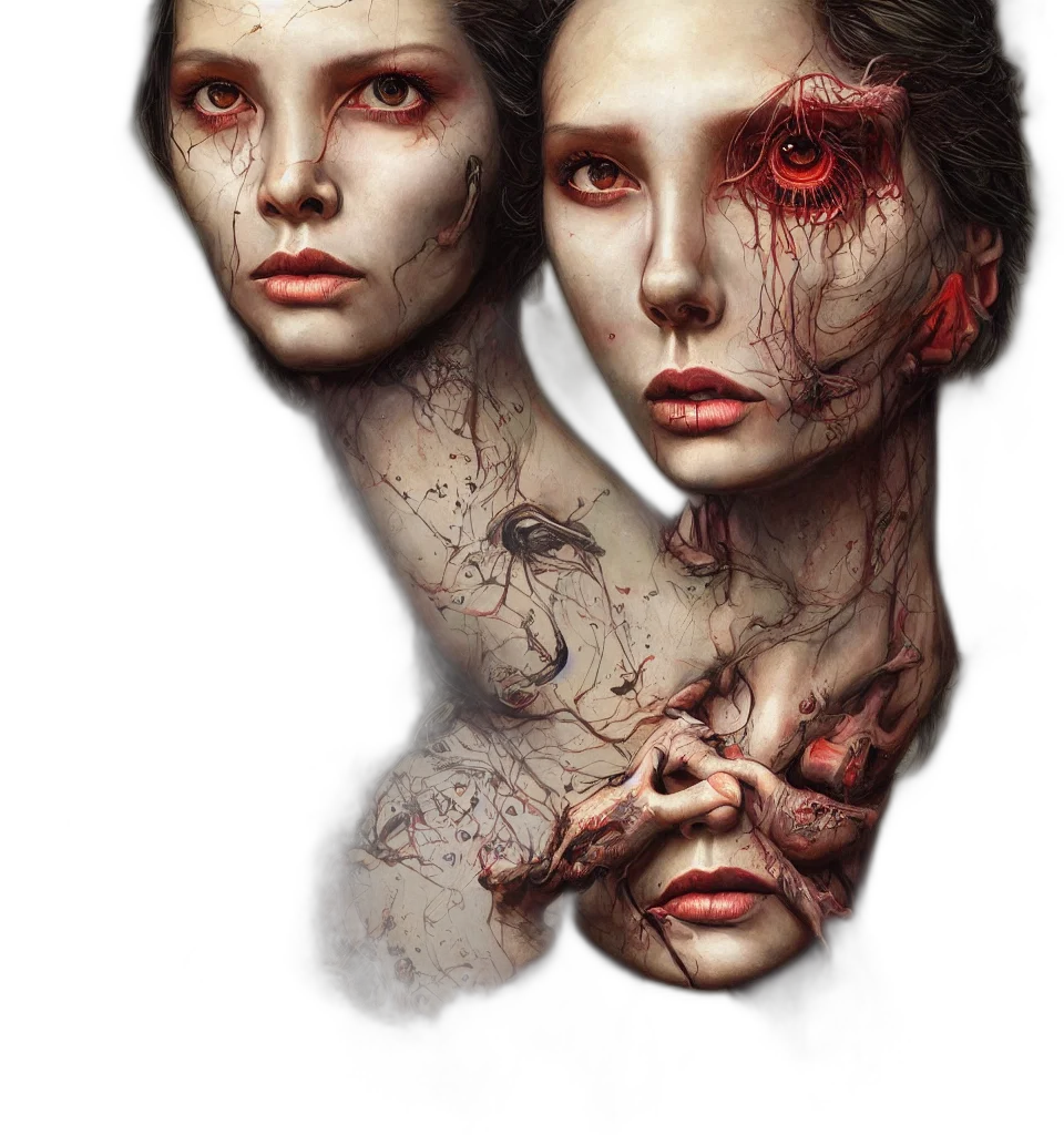 mask, face, creature, concept art transparent PNG cut-out