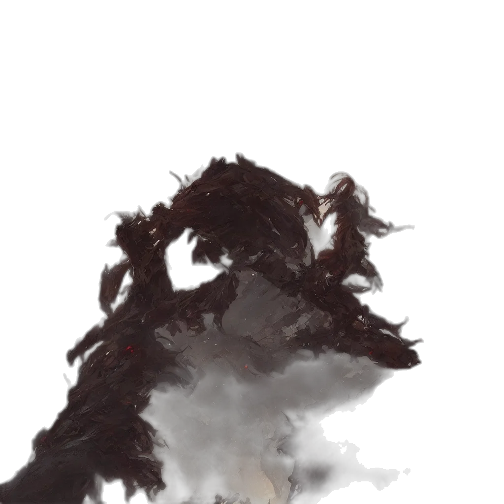 dragon, creature, hair, staff transparent PNG cut-out