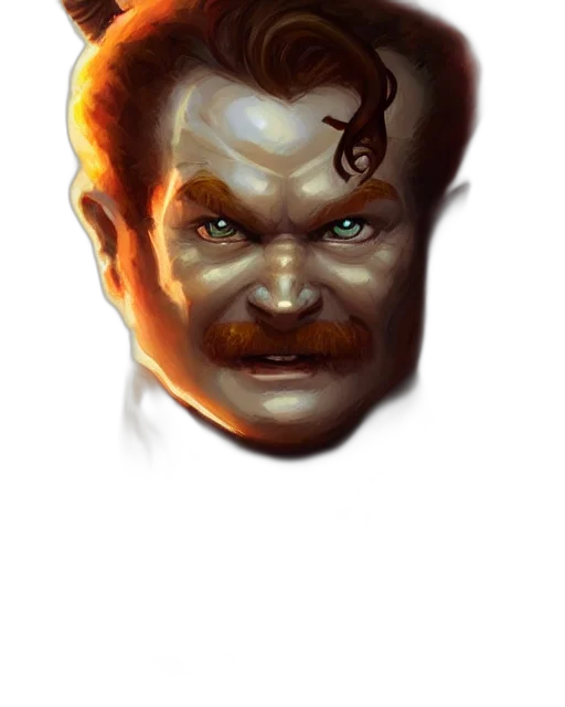 face, mask, staff, creature, concept art, fantasy art, photorealistic, comic book art transparent PNG cut-out