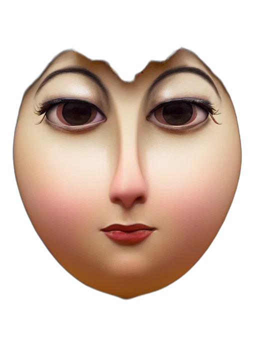 face, mask, creature, robot transparent PNG cut-out