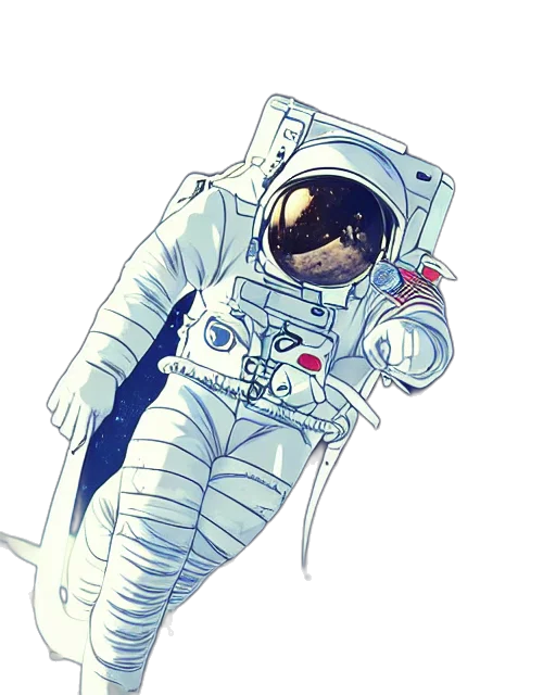 staff, jacket, robot, face, concept art, comic book art, pixel art, cartoon transparent PNG cut-out