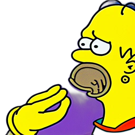food, cartoon, homer, simpson transparent PNG cut-out