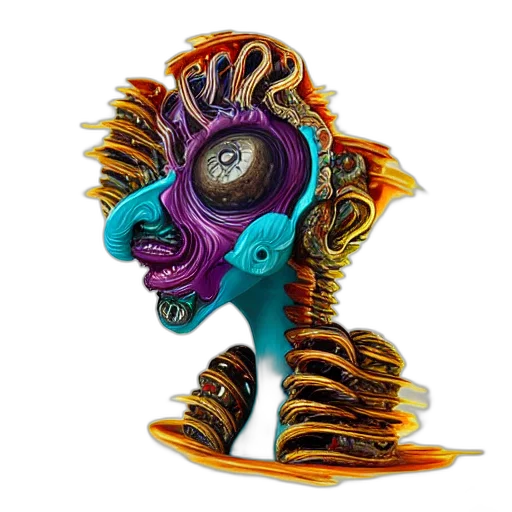 mask, jewelry, dragon, creature transparent PNG cut-out