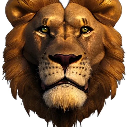 crown, animal, face, staff transparent PNG cut-out