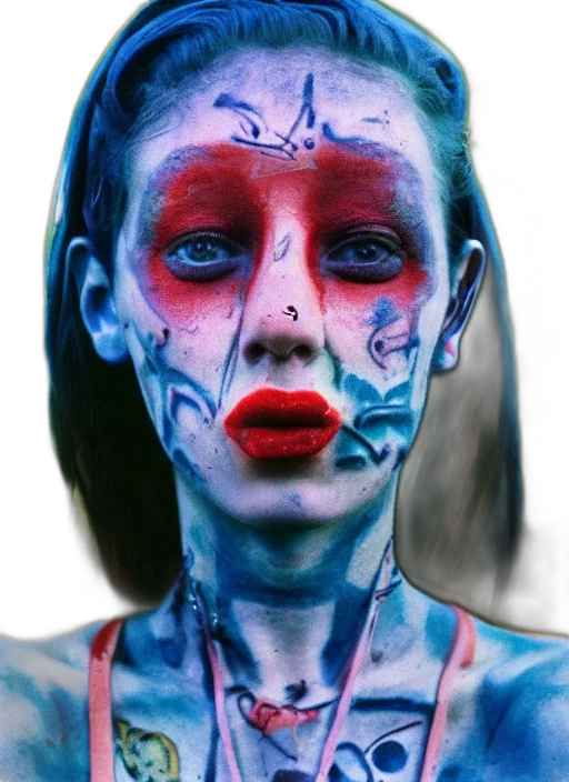 face, mask, robot, creature, photorealistic, cyberpunk, fantasy art, concept art transparent PNG cut-out
