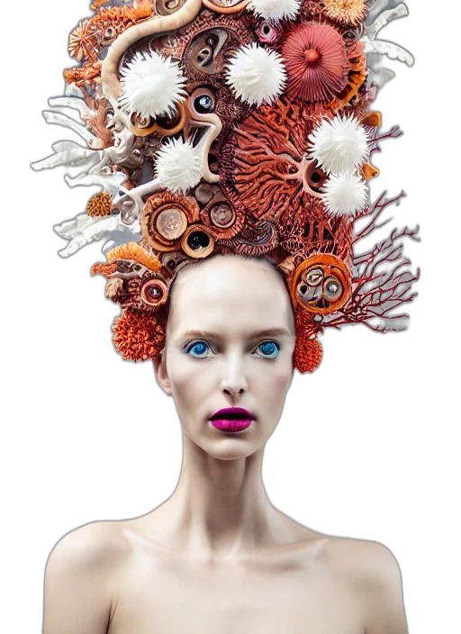 hair, crown, mask, jewelry transparent PNG cut-out