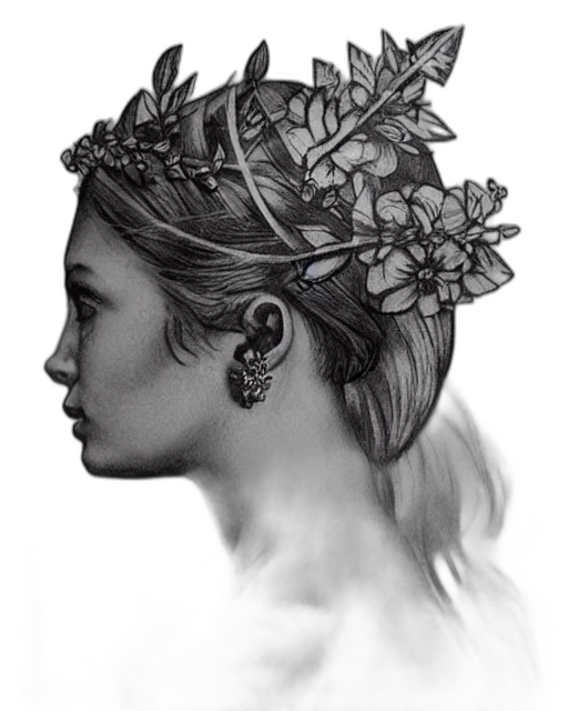 crown, jewelry, face, flower transparent PNG cut-out