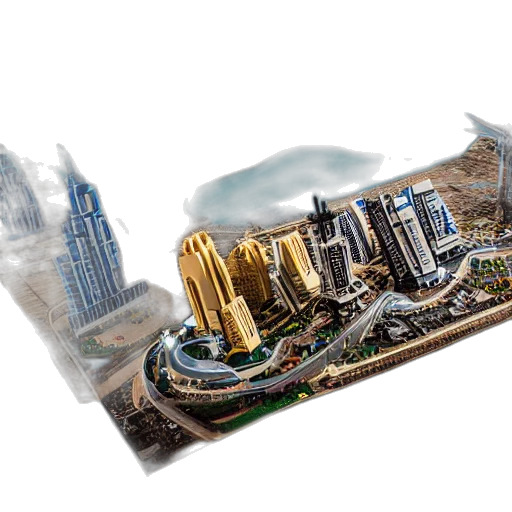 concept art, 3d render, photorealistic, fantasy art, detailed, lego, build, dubai transparent PNG cut-out