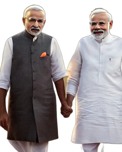 portrait, gandhi, modi, walking transparent PNG cut-out