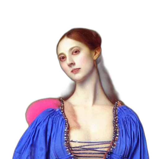 dress, jewelry, crown, face, photorealistic, fantasy art, oil painting, 3d render transparent PNG cut-out