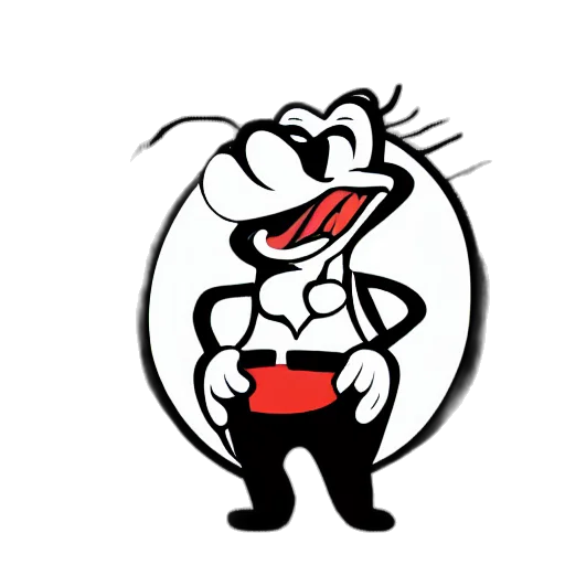 staff, food, animal, cartoon, concept art, comic book art, funny, character transparent PNG cut-out