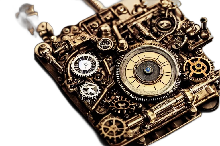 jewelry, photorealistic, steampunk, iphone transparent PNG cut-out