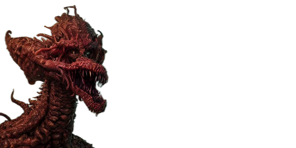 creature, dragon, mask, face transparent PNG cut-out