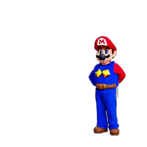 hat, animal, staff, mask, 3d render, pixel art, concept art, cartoon transparent PNG cut-out