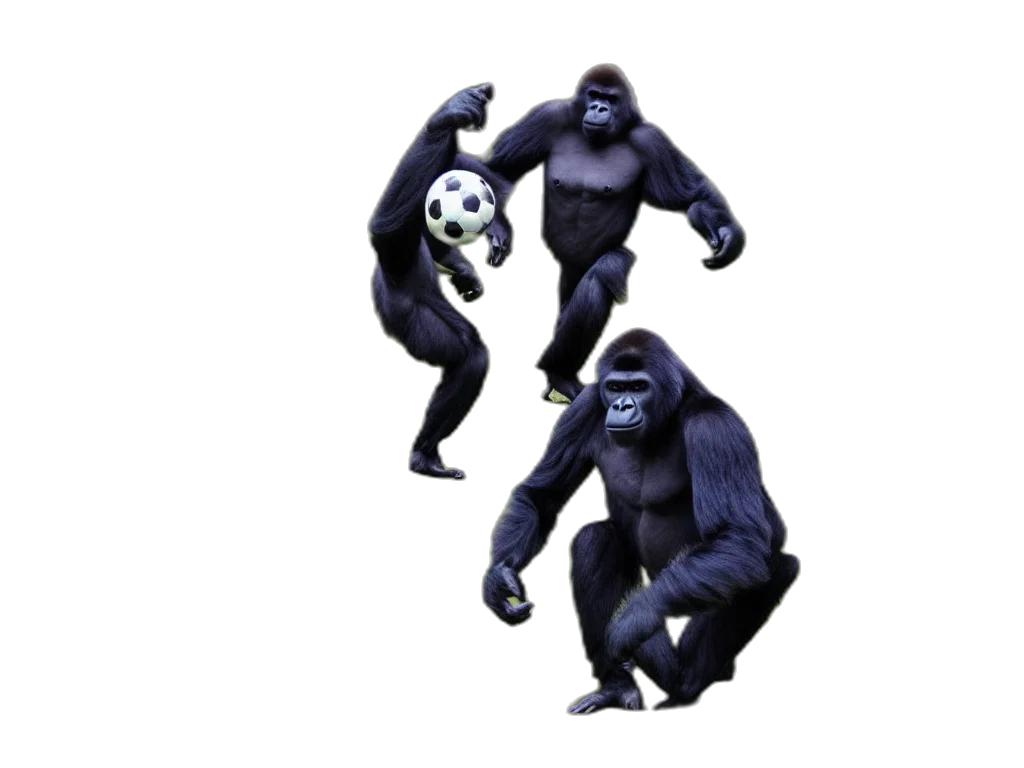 animal, creature, mask, concept art, 3d render, photorealistic, monochrome, gorilla transparent PNG cut-out
