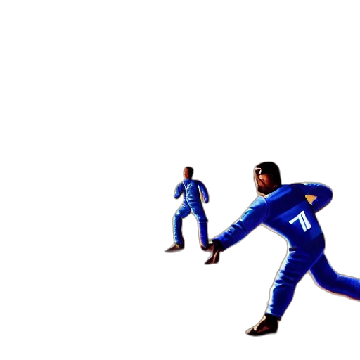 jacket, robot, 3d render, vaporwave transparent PNG cut-out