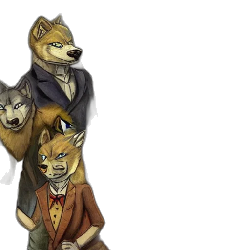 jacket, staff, concept art, watercolor transparent PNG cut-out