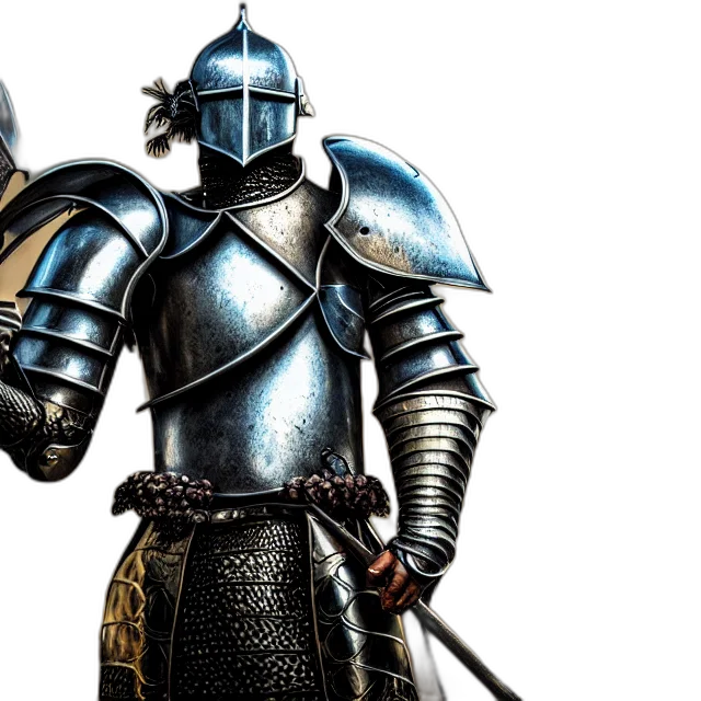 sword, concept art, fantasy art, 3d render, knight, fantasy, highly, detailed transparent PNG cut-out