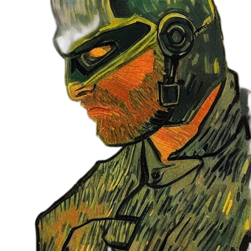 mask, face, comic book art, concept art, watercolor, photorealistic, green, daredevil transparent PNG cut-out