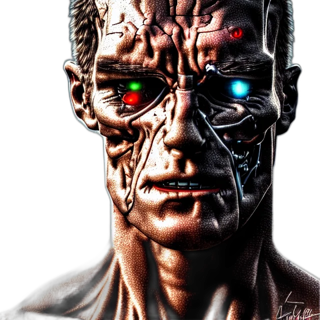 robot, face, mask, creature, cyberpunk, comic book art, photorealistic, concept art transparent PNG cut-out