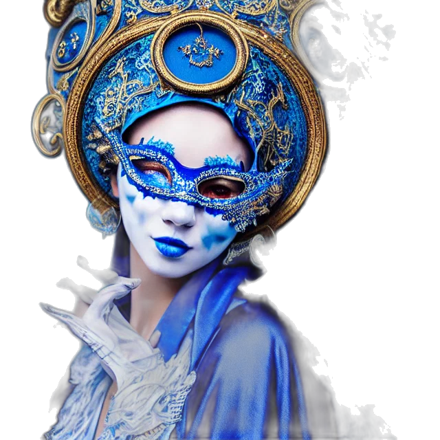 mask, crown, face, jewelry, fantasy art, photorealistic, concept art, 3d render transparent PNG cut-out