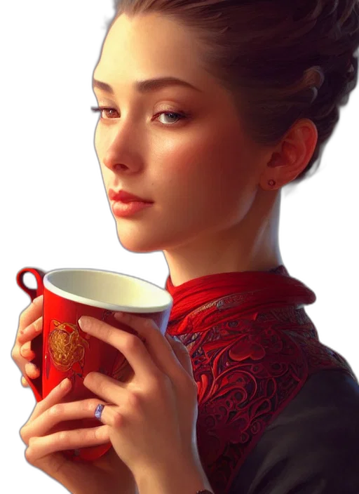 face, dragon, staff, crown, photorealistic, fantasy art, oil painting, concept art transparent PNG cut-out