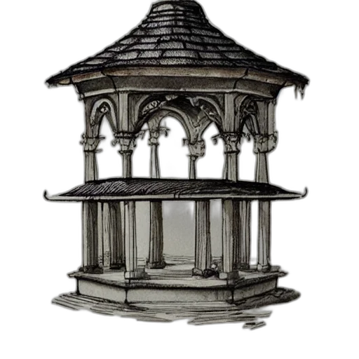 furniture, building, crown, jewelry, 3d render, concept art, photorealistic, watercolor transparent PNG cut-out