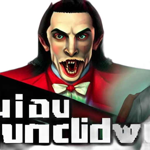 concept art, comic book art, cartoon, dracula transparent PNG cut-out