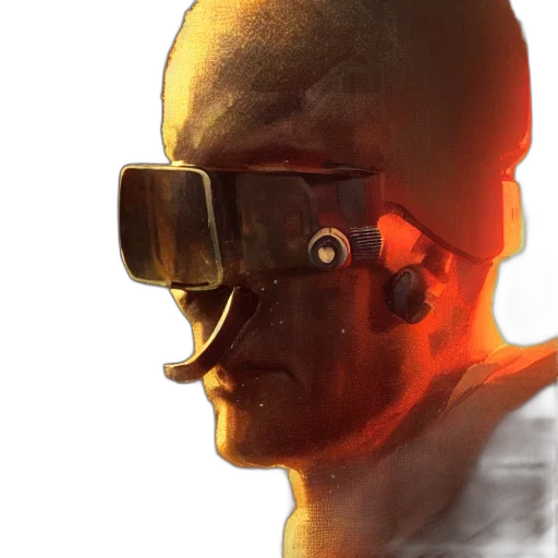 face, mask, robot, staff transparent PNG cut-out