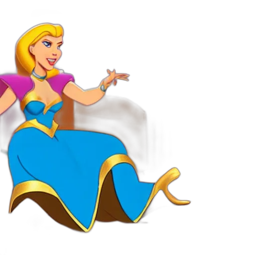dress, 3d render, cartoon, concept art, fantasy art, scarlett, johansson, genie transparent PNG cut-out
