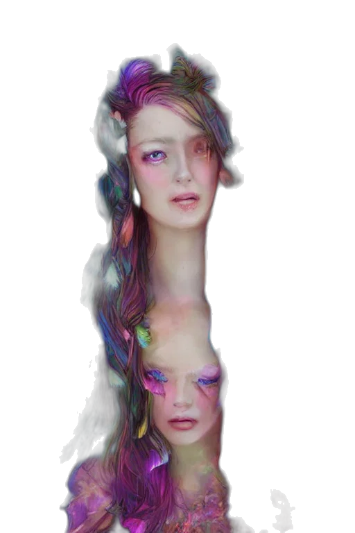 hair, crown, face, dress transparent PNG cut-out
