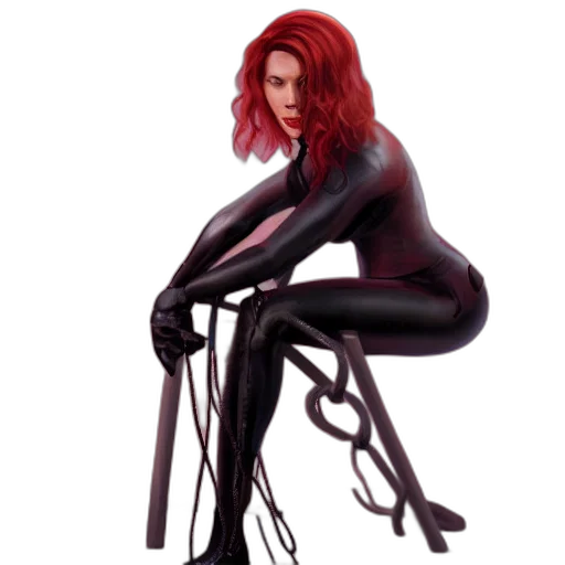 dress, creature, concept art, 3d render, comic book art, fantasy art, dark, scarlett transparent PNG cut-out