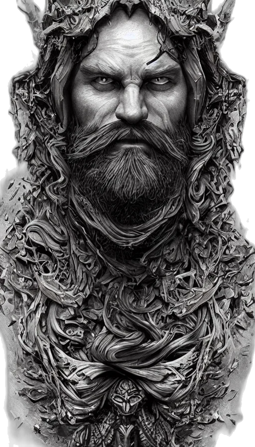 face, mask, sword, crown, fantasy art, pencil sketch, photorealistic, comic book art transparent PNG cut-out