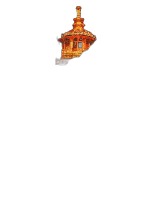 building, umbrella, hat, staff transparent PNG cut-out