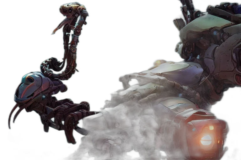 robot, weapon, dragon, concept art transparent PNG cut-out