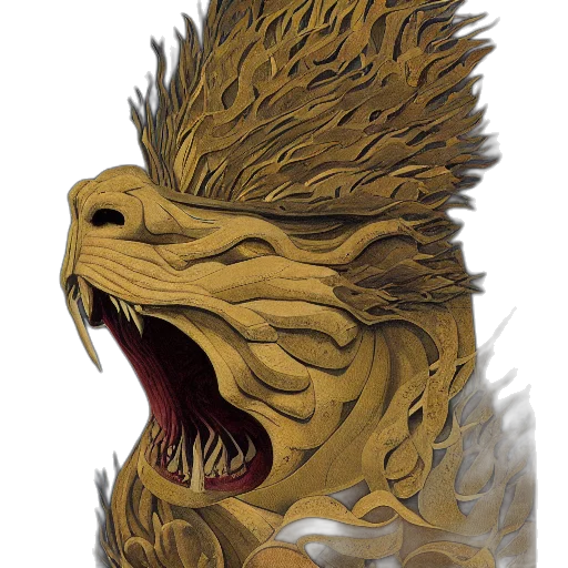 dragon, creature, mask, face transparent PNG cut-out