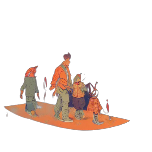 staff, mask, dragon, umbrella transparent PNG cut-out