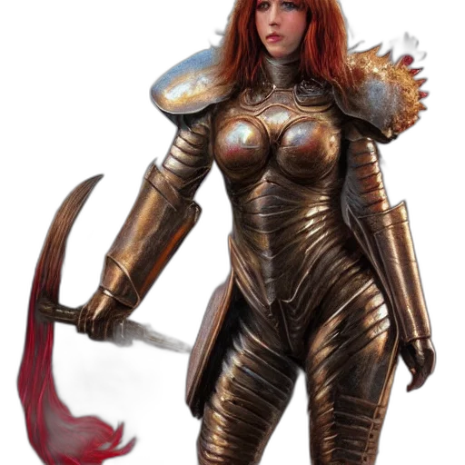 staff, sword, weapon, concept art, fantasy art, comic book art, 3d render, girl transparent PNG cut-out