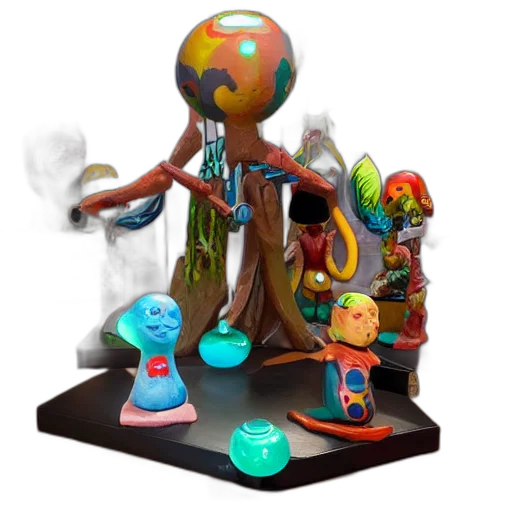 staff, concept art, 3d render, fantasy art transparent PNG cut-out